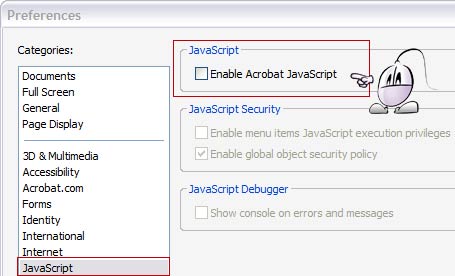 Disable Javascript in Adobe Reader