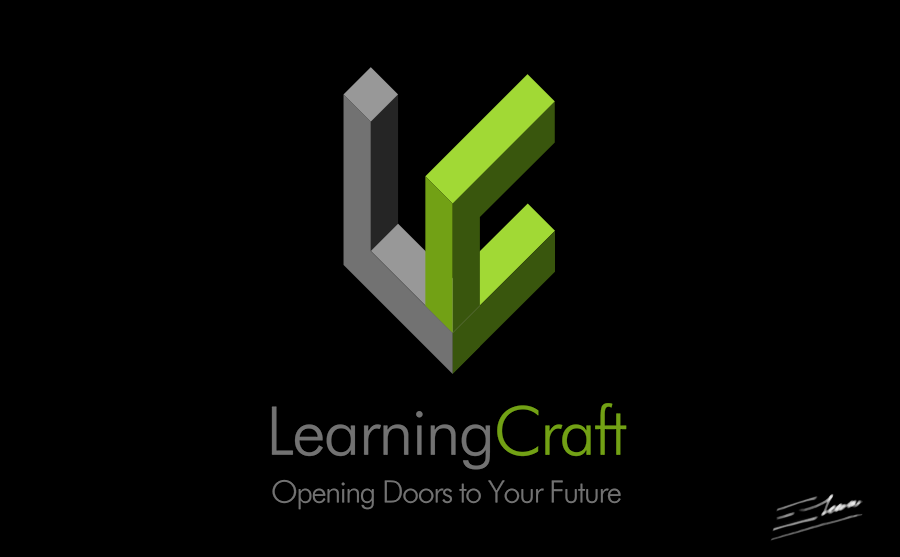 black background eLearning logo