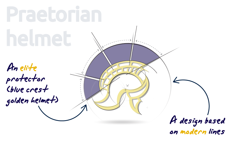Modern praetorian helmet design