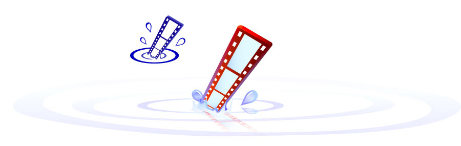 Concepto de vídeo en el logo