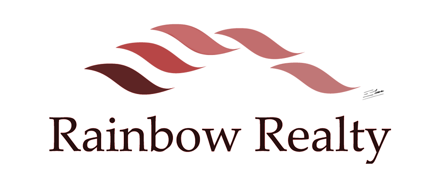 Logo de arco iris en un color
