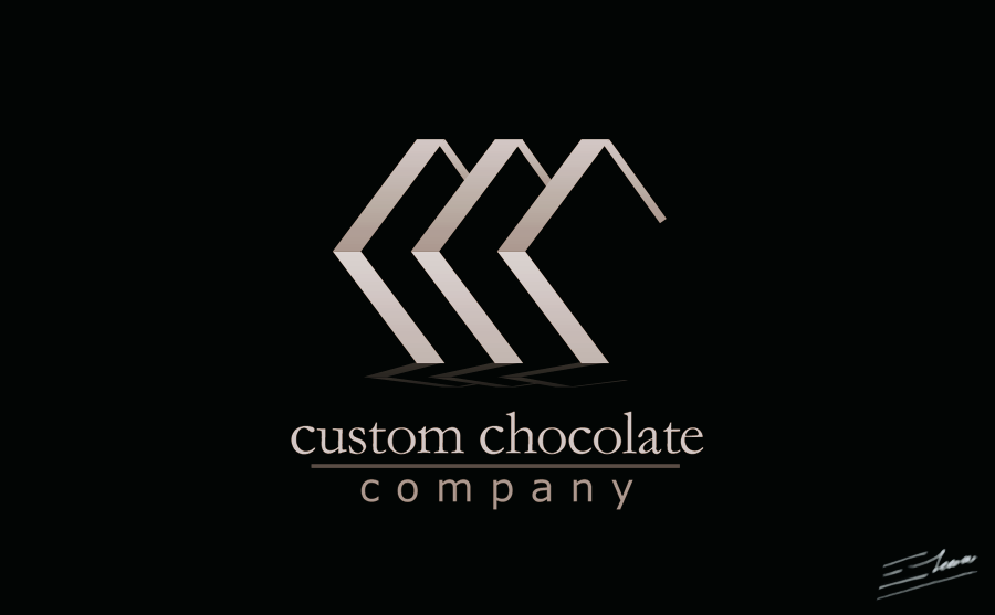 versión del logo de chocolate en negro