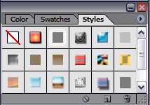 Photoshop default layer styles