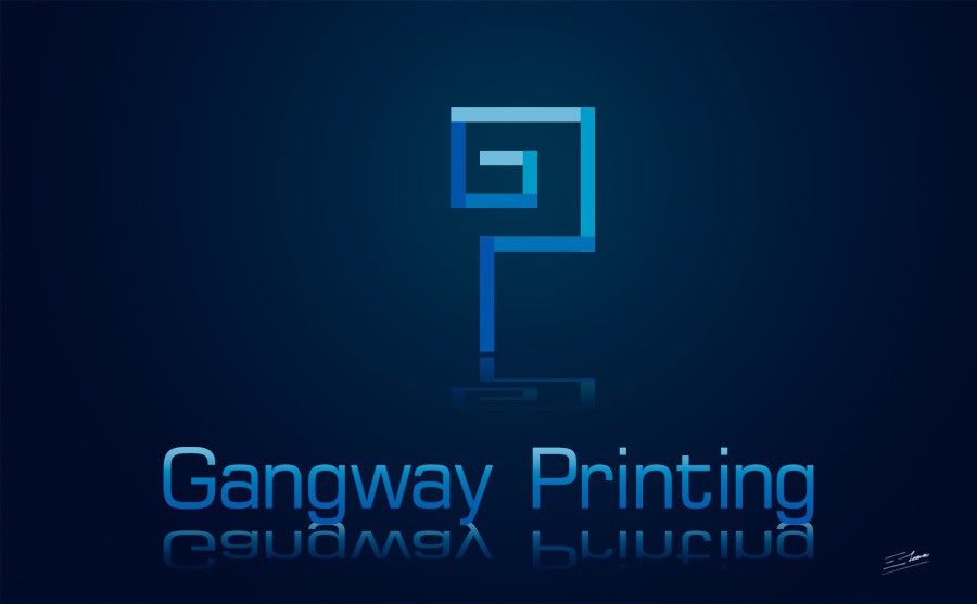 Logo de imprenta GP