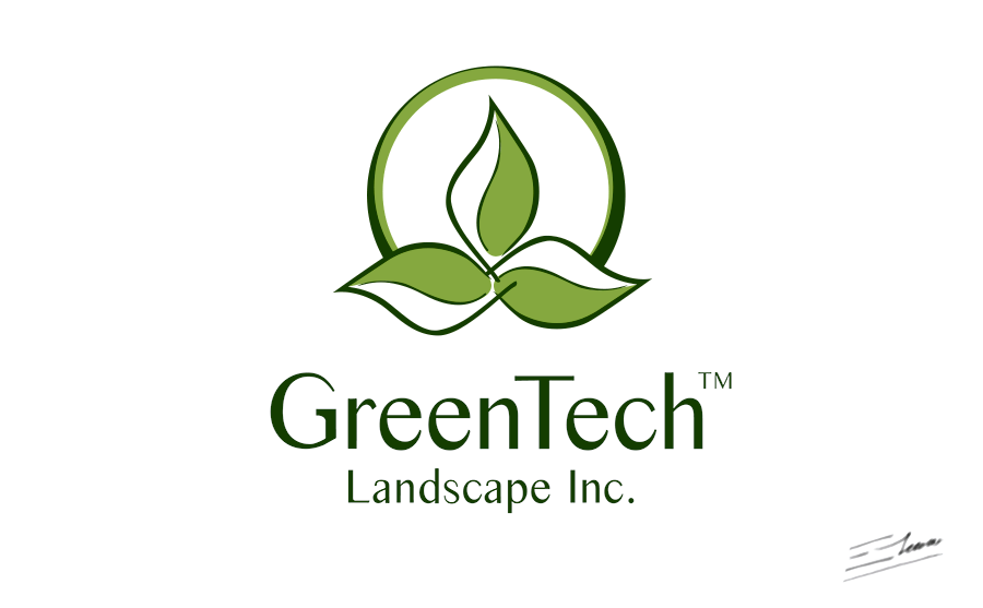 Green Tech Landscape logo ideas - Clean corporate logo design for