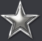 The original star with metal texture