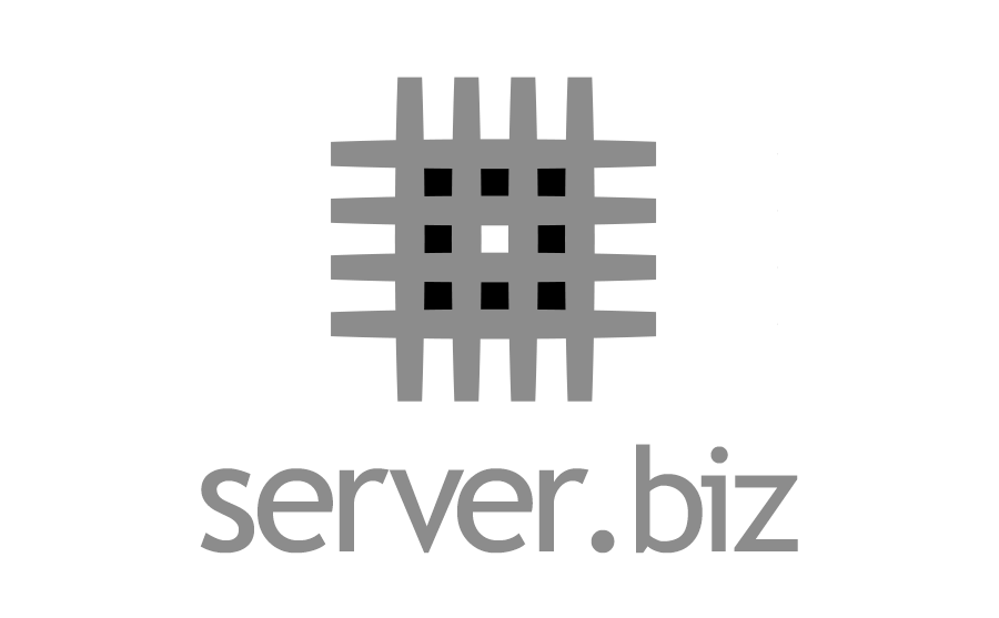 Diseño compacto del logo del servidor