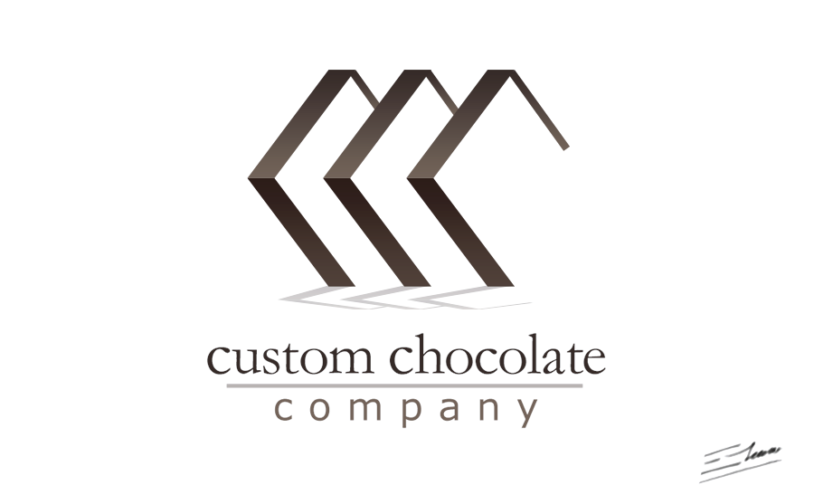 Diseño del logo de chocolate personalizado - Logotipo de una empresa de  grabado en chocolate